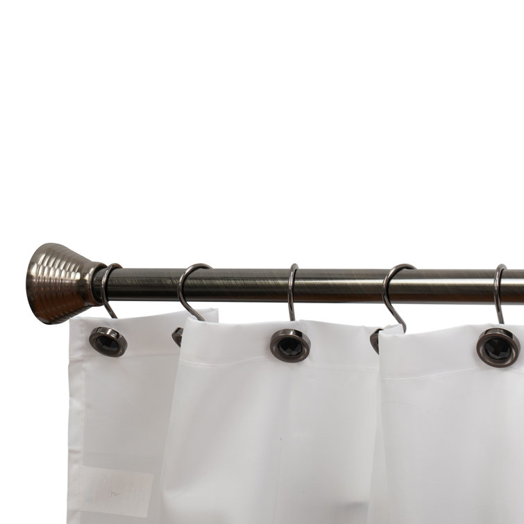 Splash Home 72" Adjustable Straight Tension Shower Curtain Rod